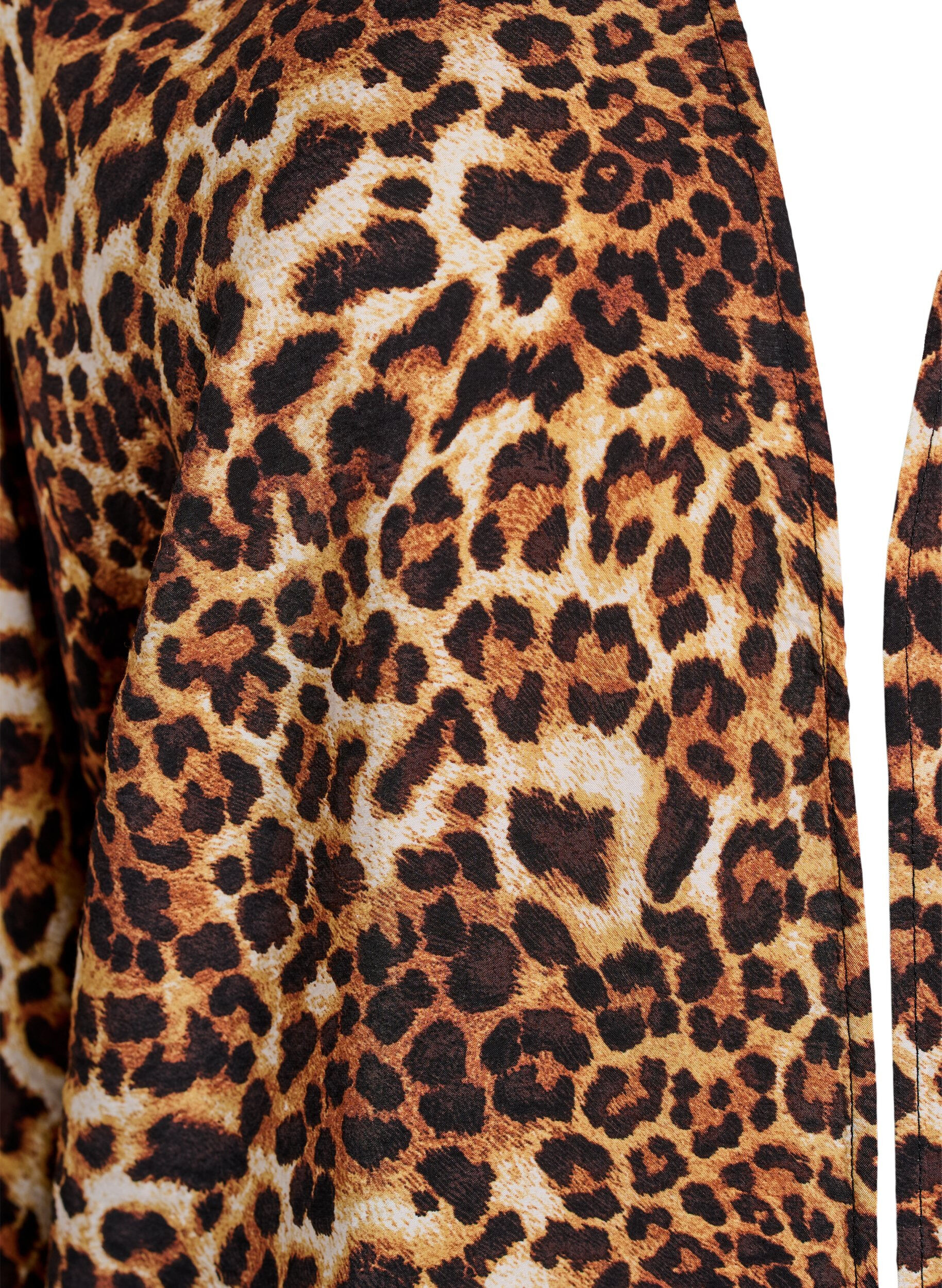 ZizziViskose-Kimono mit 3/4-&Auml;rmeln, Braun, Packshot image number 2