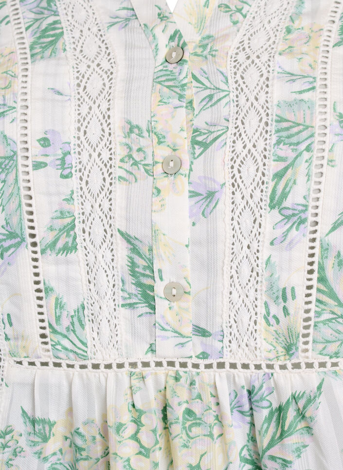 Bluse mit Print und 1/2-&Auml;rmeln, Wei&szlig;, Packshot image number 2