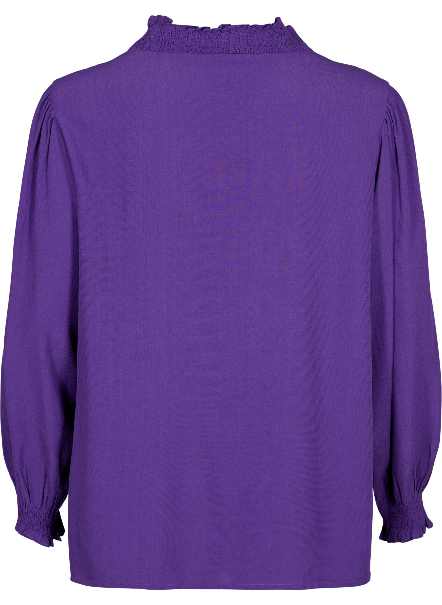 ZizziLang&auml;rmlige Bluse aus Viskose, Heliotrope, Packshot image number 1