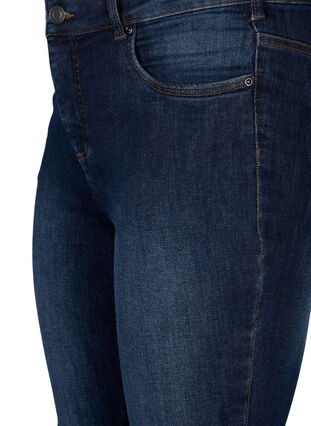 Super Slim-Fit-Jeans mit hoher Taille, Dark Blue, Packshot image number 2