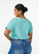 Einfarbiges Basic-T-Shirt aus Baumwolle, Gr&uuml;n, Model image number 2