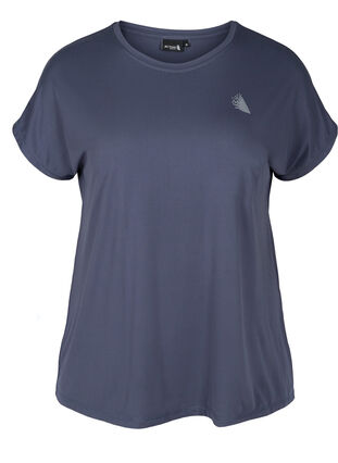 Einfarbiges Trainings-T-Shirt, Odysses Gray, Packshot image number 0