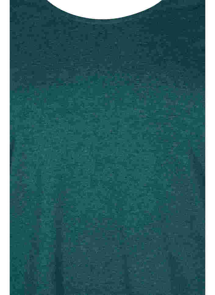 Basic Bluse mit langen Ärmeln, Ponderosa Pine Mel., Packshot image number 2