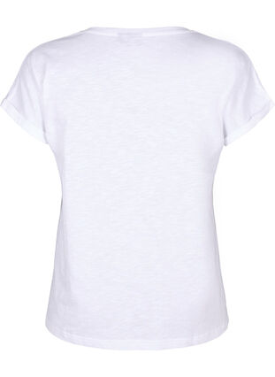 Bedrucktes T-Shirt aus Bio-Baumwolle, B. White Black Print, Packshot image number 1