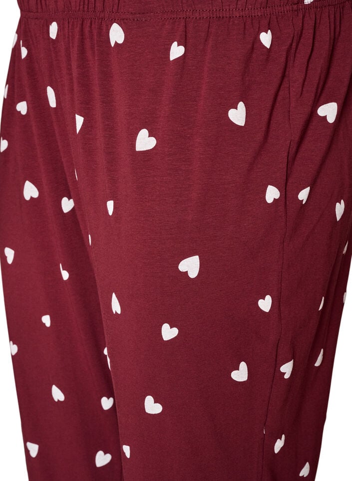 Bedruckte Pyjamahose, Rot, Packshot image number 2