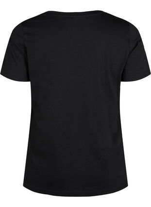 Baumwoll-T-Shirt mit Frontprint, Black LOS ANGELES, Packshot image number 1