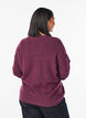 Lockerer Strickpullover mit markanten Nähten, Dunkles Bordeaux, Model image number 2