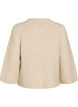 Strickjacke aus Wollmischung mit 3/4-&Auml;rmeln, Beige, Packshot image number 1
