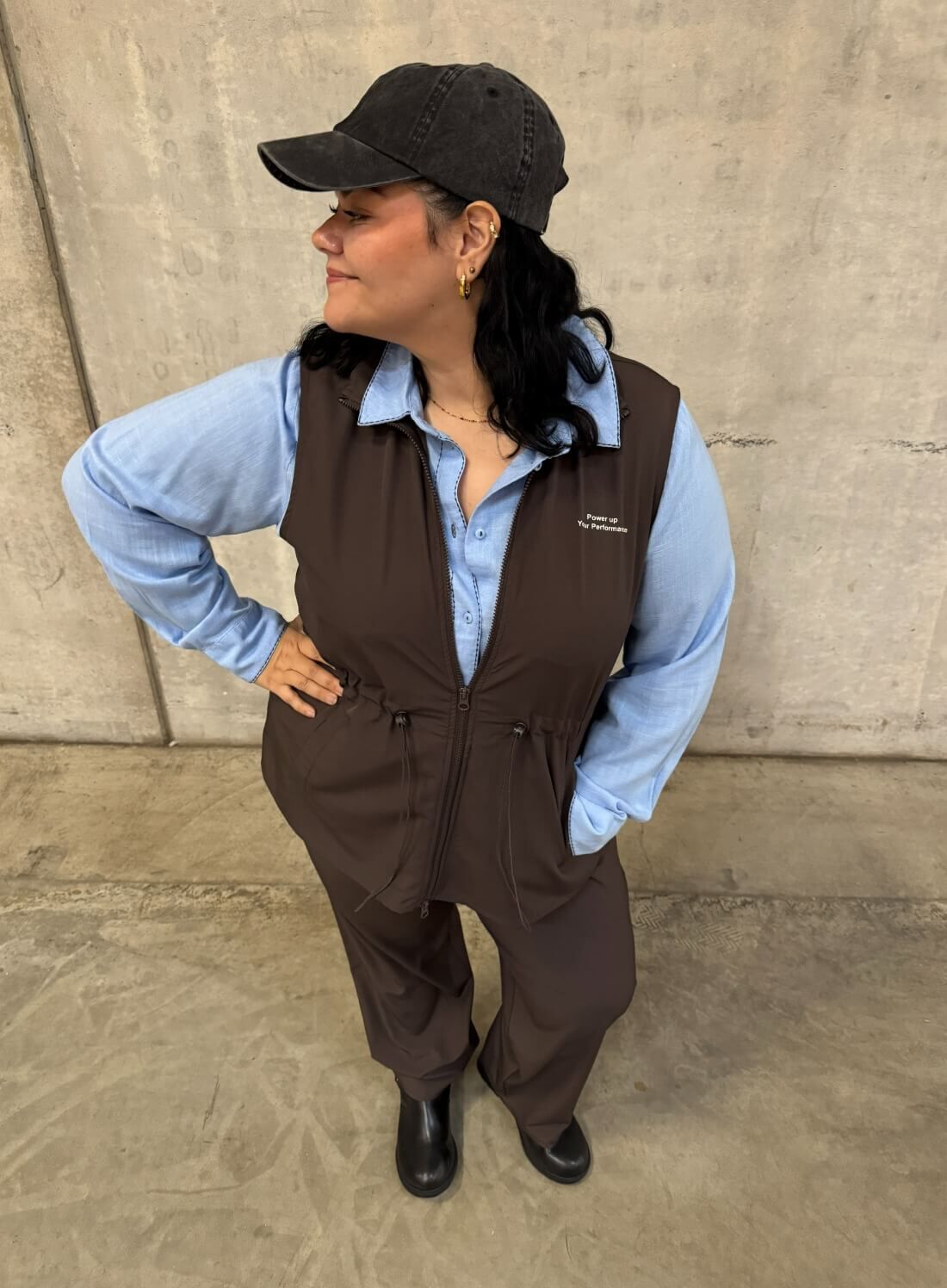 ZizziBraune und blaue Nuancen, , Model