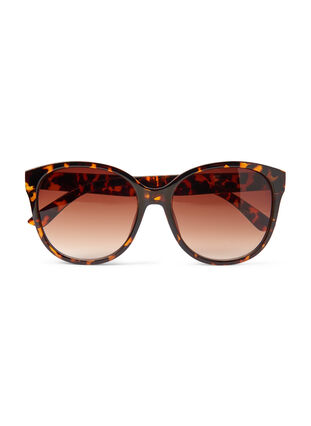 Sonnenbrille mit Muster, Brown, Packshot image number 0