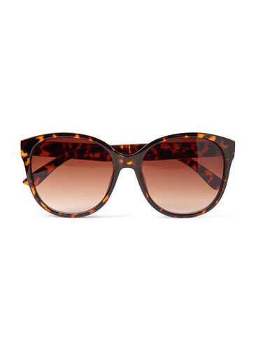 Sonnenbrille mit Muster, Brown, Packshot image number 0