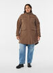 Wasserabweisende Softshell-Jacke mit Steppfutter, Braun, Model image number 1