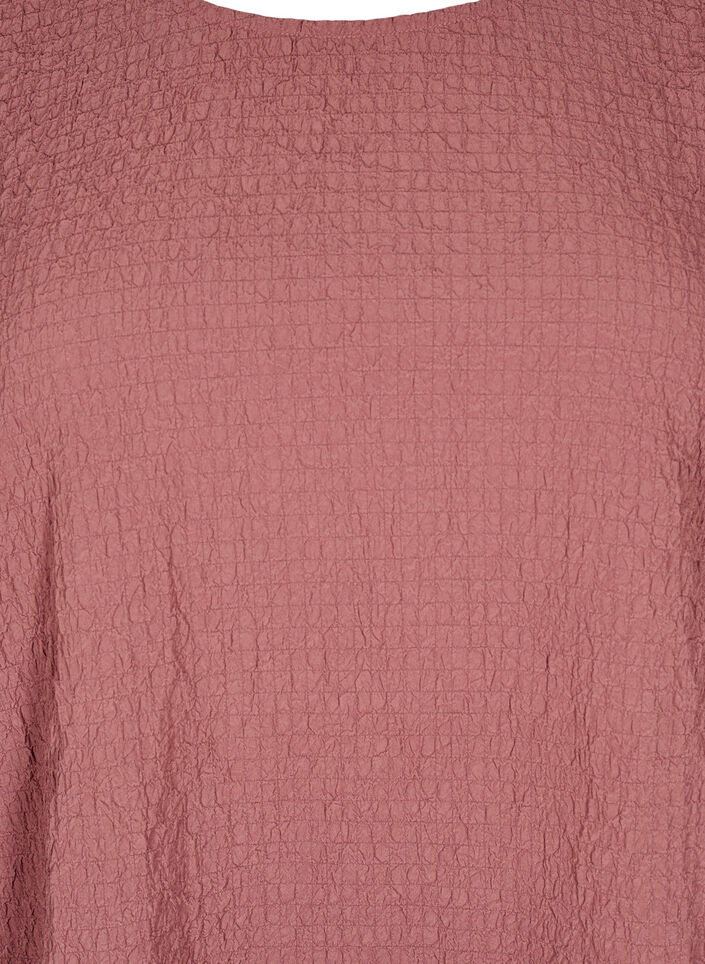 FLASH - Langarmbluse mit Rundhalsausschnitt, Rose Brown, Packshot image number 2