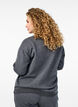 Sweatshirt mit hohem Kragen und langen Ärmeln, Grau, Model image number 2