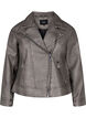  Lederjacke aus Kunstleder im Used-Look, Dark Grey Wash, Packshot image number 0