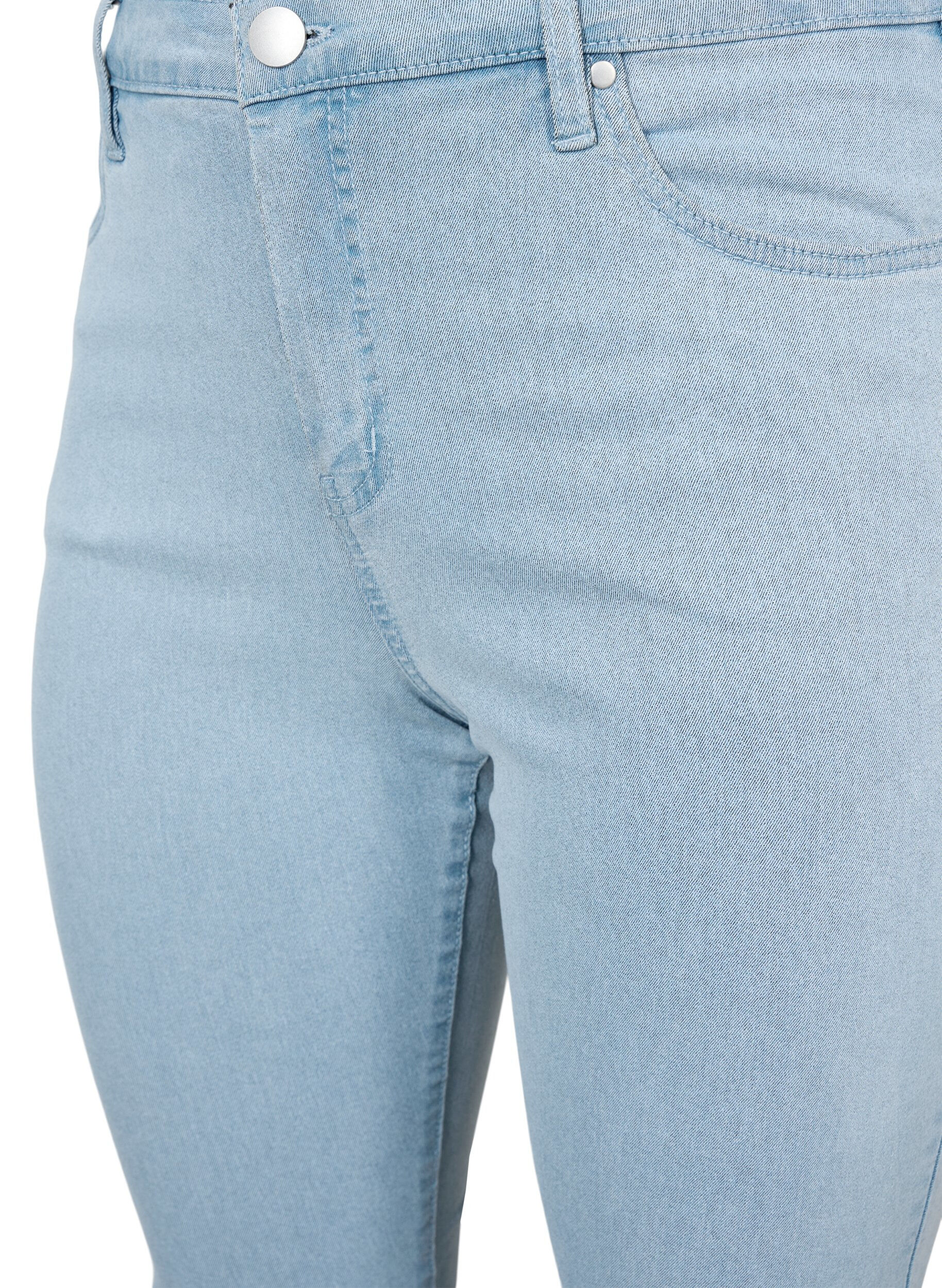 ZizziHochtaillierte Super Slim Amy Jeans, Blau, Packshot image number 3