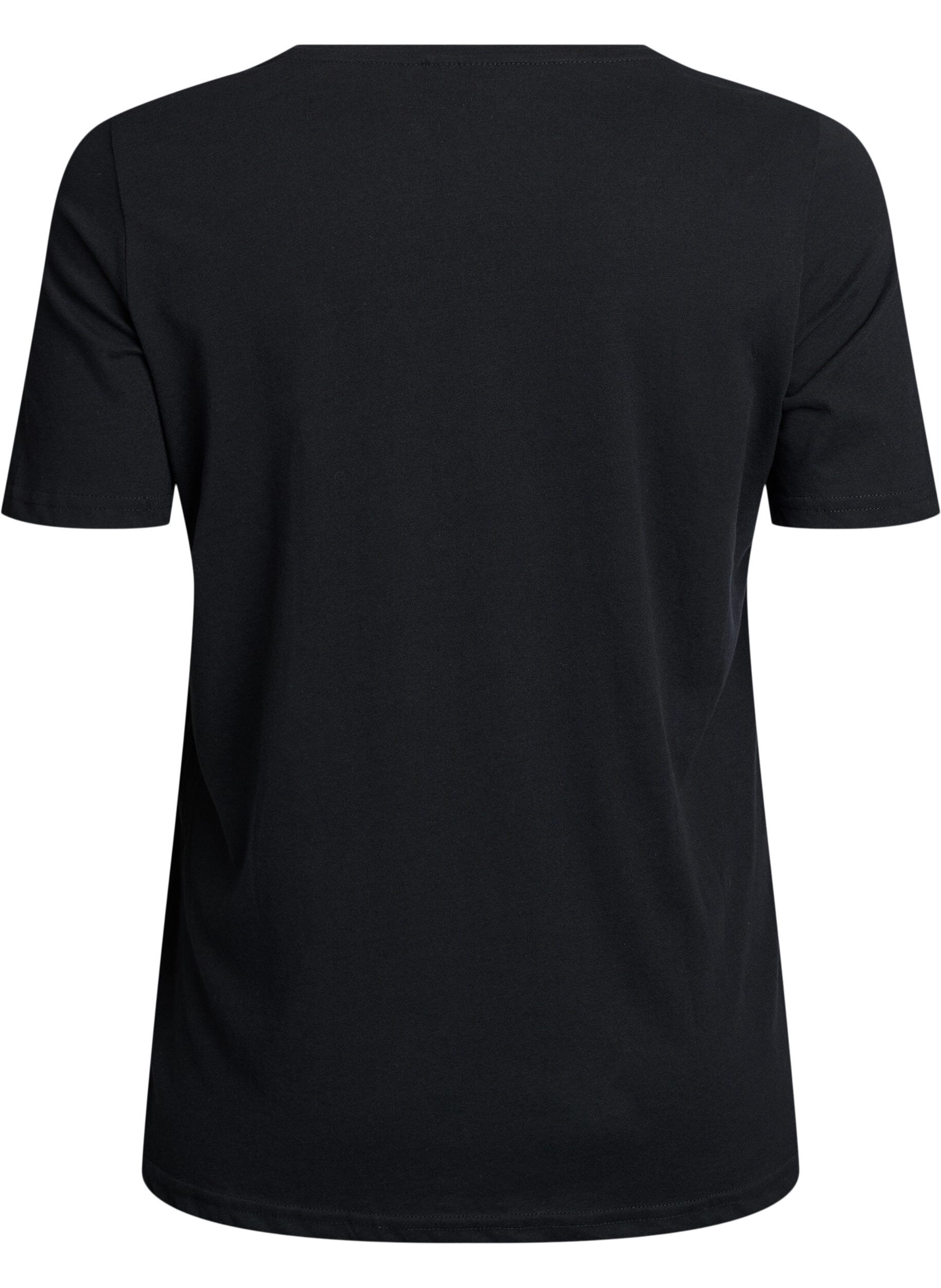 ZizziFLASH - T-Shirt mit Print, Schwarz, Packshot image number 1