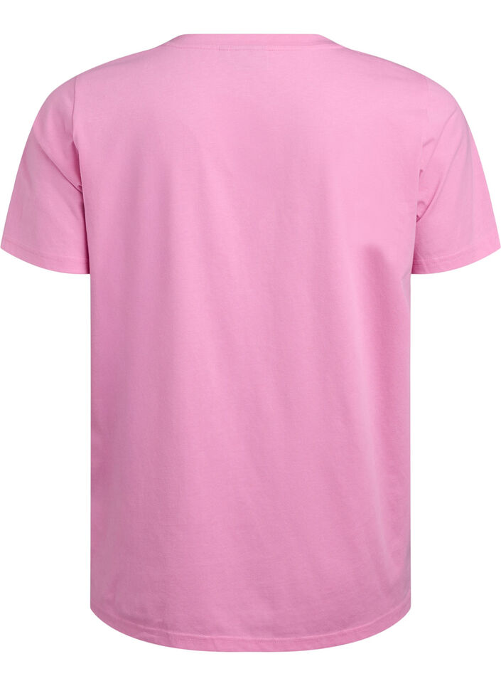 FLASH - T-Shirt mit V-Ausschnitt, Pink, Packshot image number 1