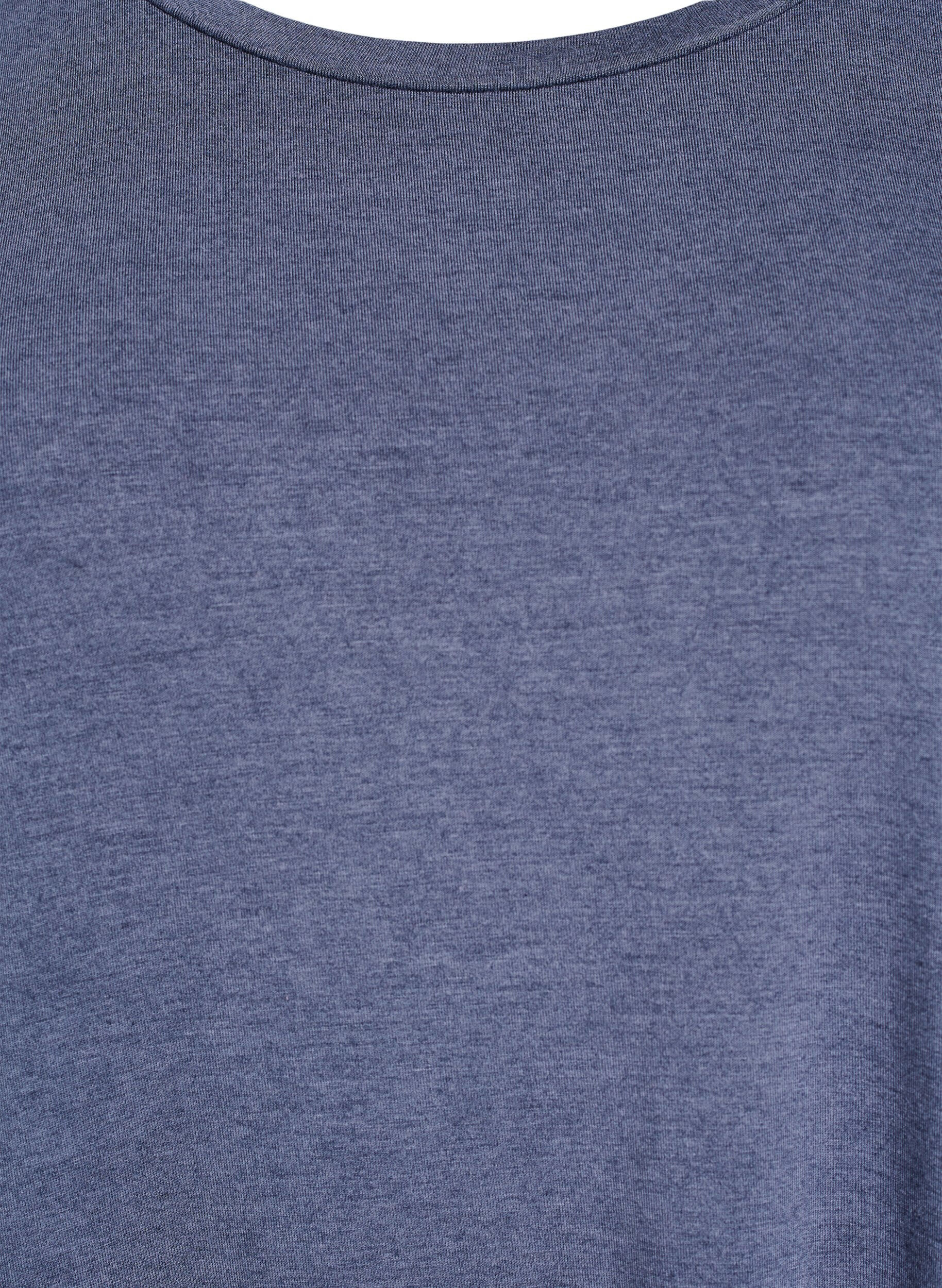 ZizziLockeres T-Shirt mit Rundhalsausschnitt, Blau, Packshot image number 2