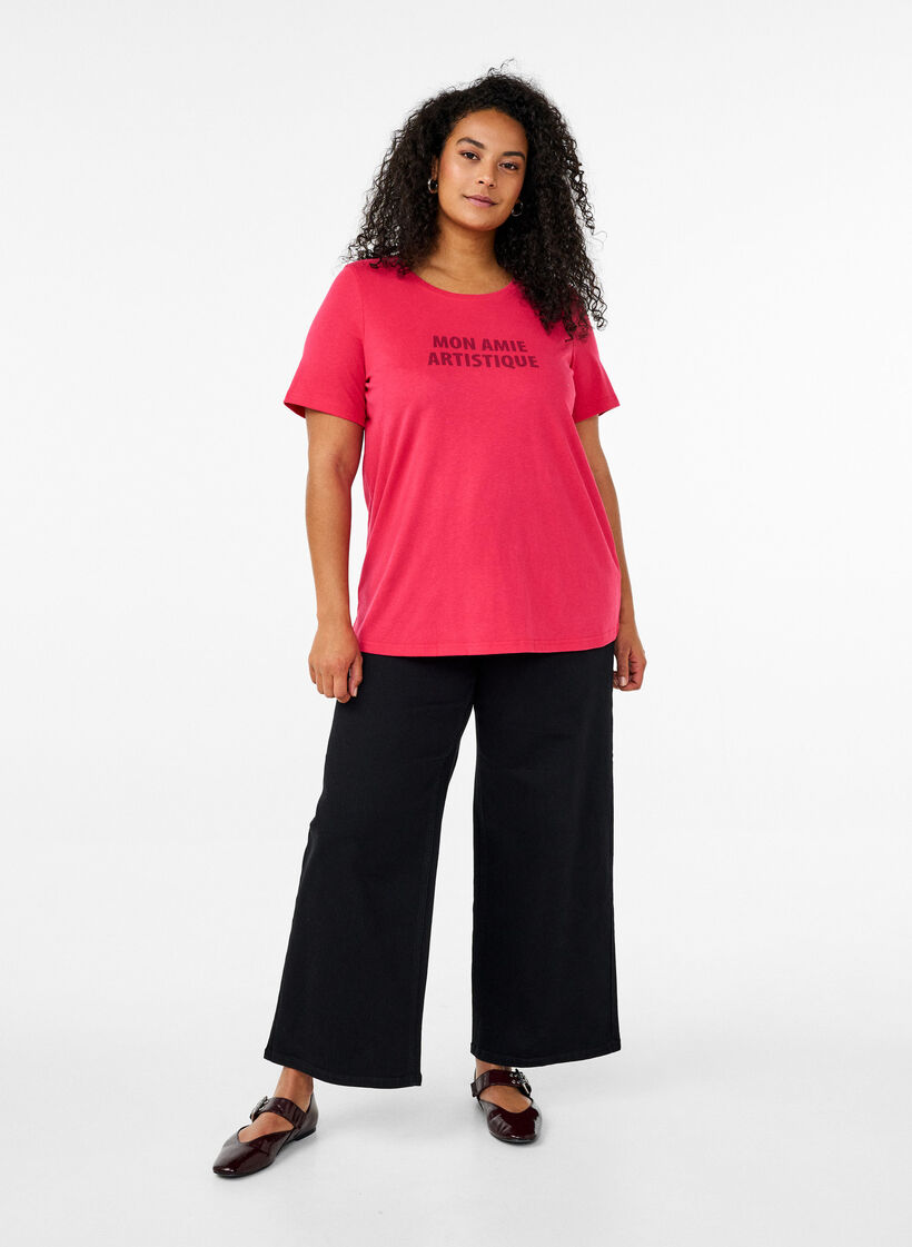 FLASH - T-Shirt mit Print, Rot, Model image number 1