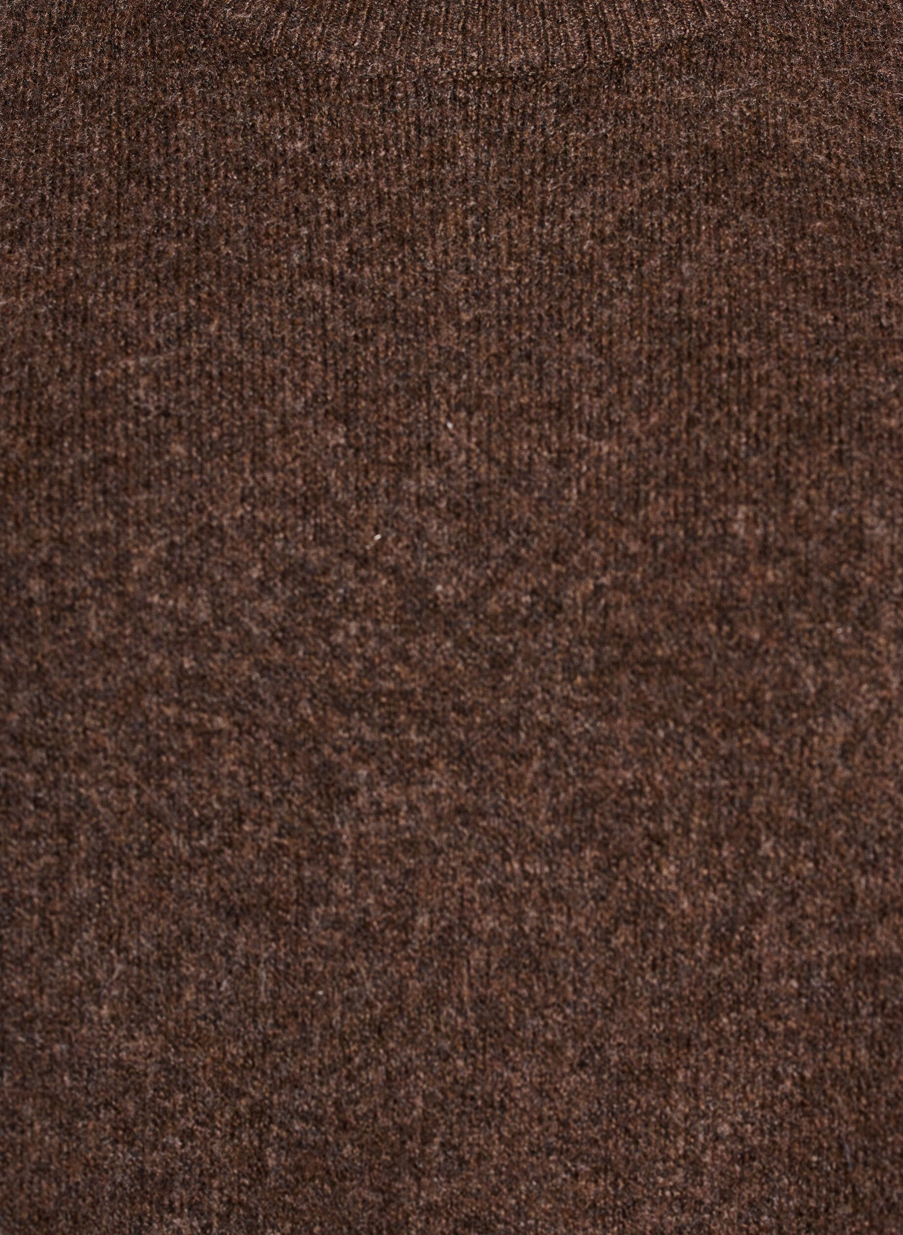 ZizziLocker sitzende Strickshirt mit kurzen &Auml;rmeln, Braun, Packshot image number 2