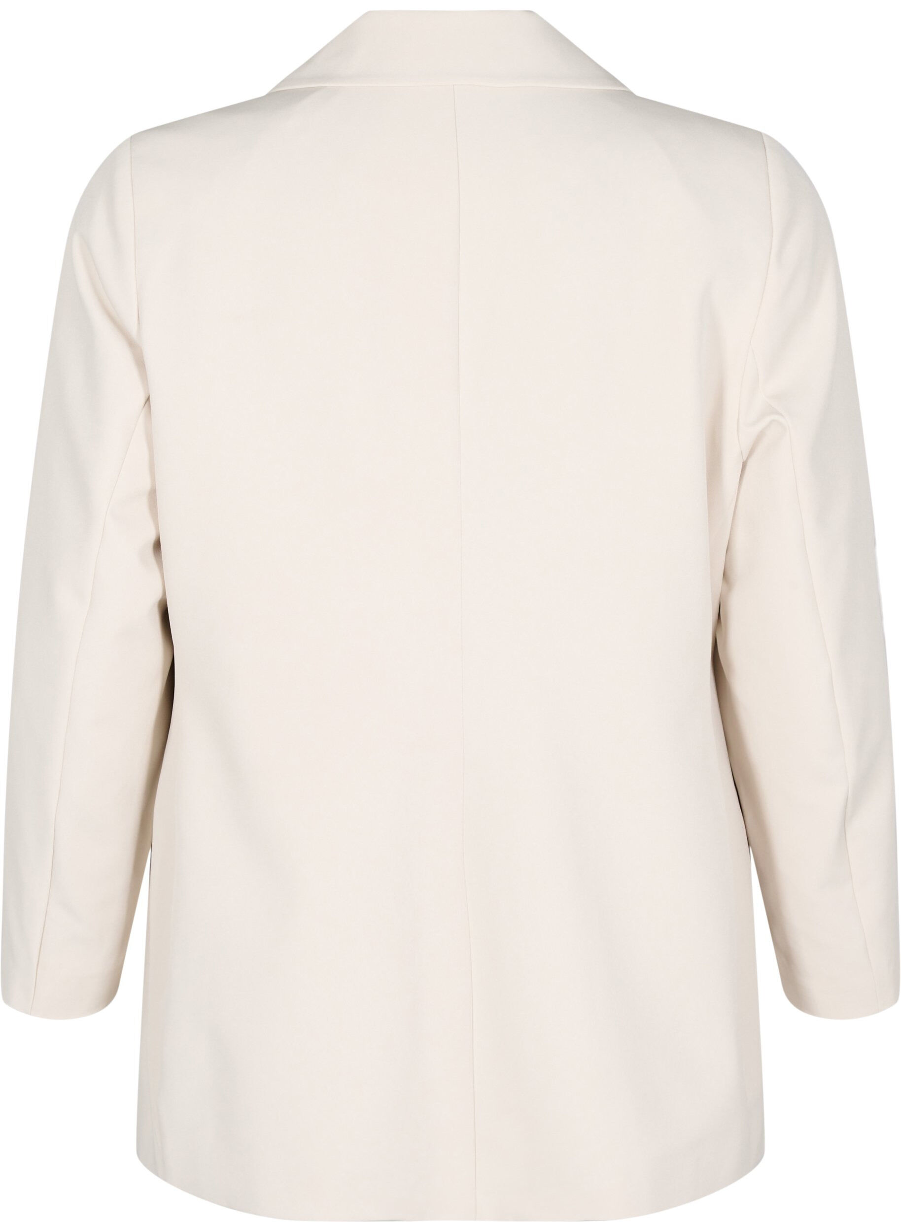 ZizziKlassischer Blazer mit Knopfverschluss, Beige, Packshot image number 1