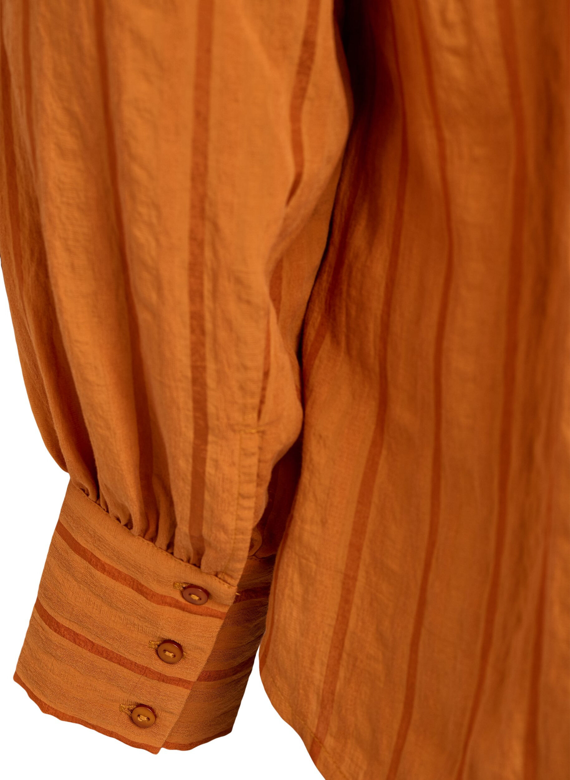 ZizziBluse mit L&auml;ngsstreifen, Orange, Packshot image number 3