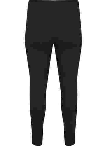 Leggings aus Viskose mit Spitzendetails, Black, Packshot image number 1