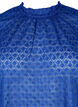 Langärmelige Bluse mit gemusterter Textur, Deep Ultramarine, Packshot image number 2