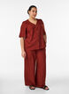 Lockere Hose mit elastischem Bund und Taschen, Rot, Model image number 0