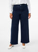 Jeans mit hoher Taille und weitem Bein, Blau, Model image number 2