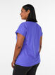 Einfarbiges Trainings-T-Shirt, Blau, Model image number 2