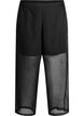 Lockere Hose aus Chiffon mit Punkten, Schwarz, Packshot image number 0