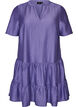 Strukturiertes A-Linien-Kleid, Lila, Packshot image number 0