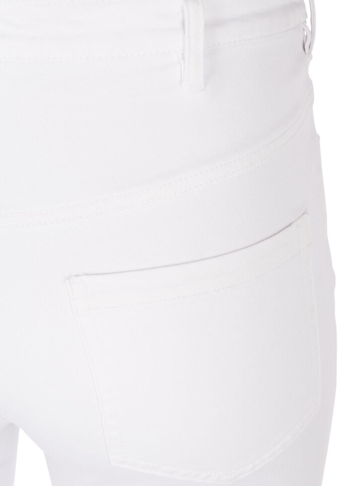 Extra schmale Amy Jeans mit hoher Taille, White, Packshot image number 3