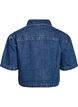 Kurz&auml;rmelige Jeansjacke mit Kn&ouml;pfen, Blau, Packshot image number 1