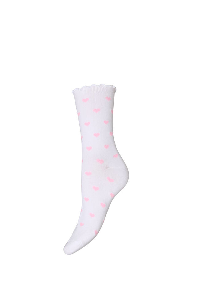 Socken aus Baumwolle mit Mustern, Wei&szlig;, Packshot image number 0
