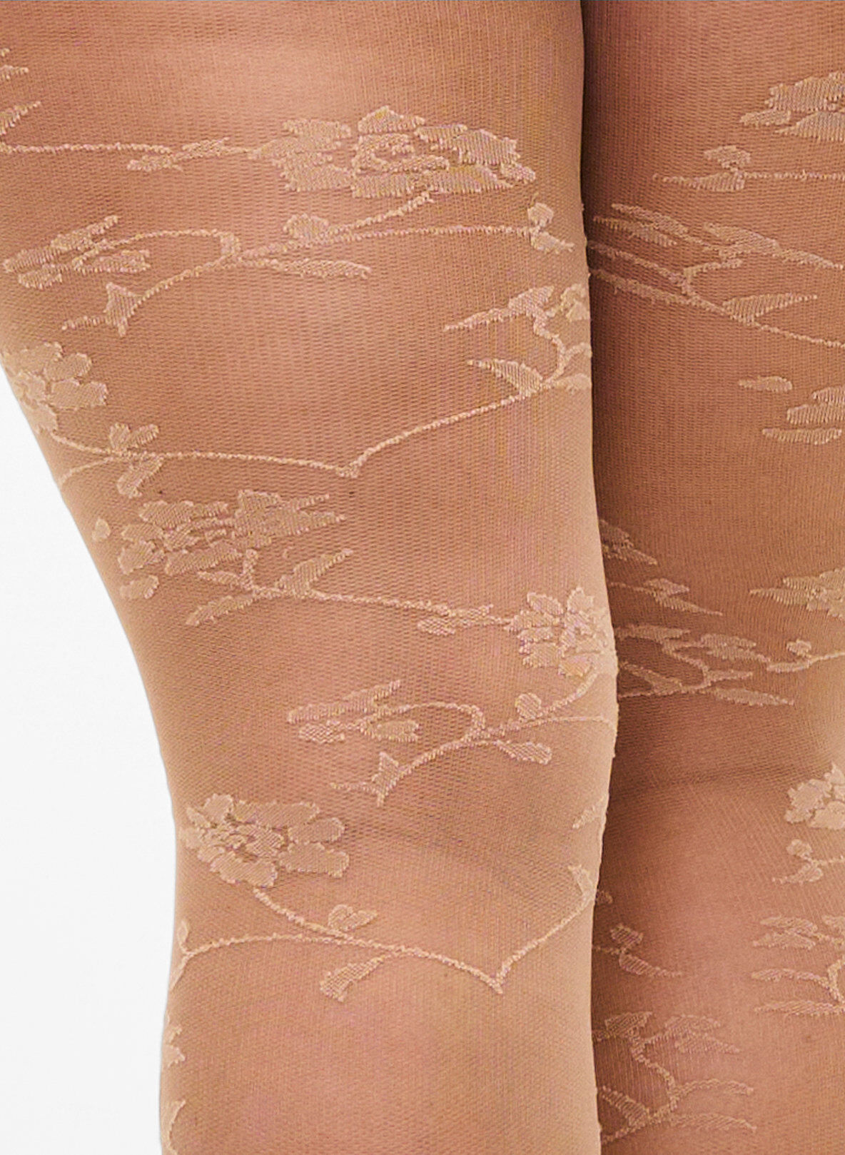 Zizzi30-Denier-Strumpfhosen mit Blumenmuster, Nude, Packshot image number 1