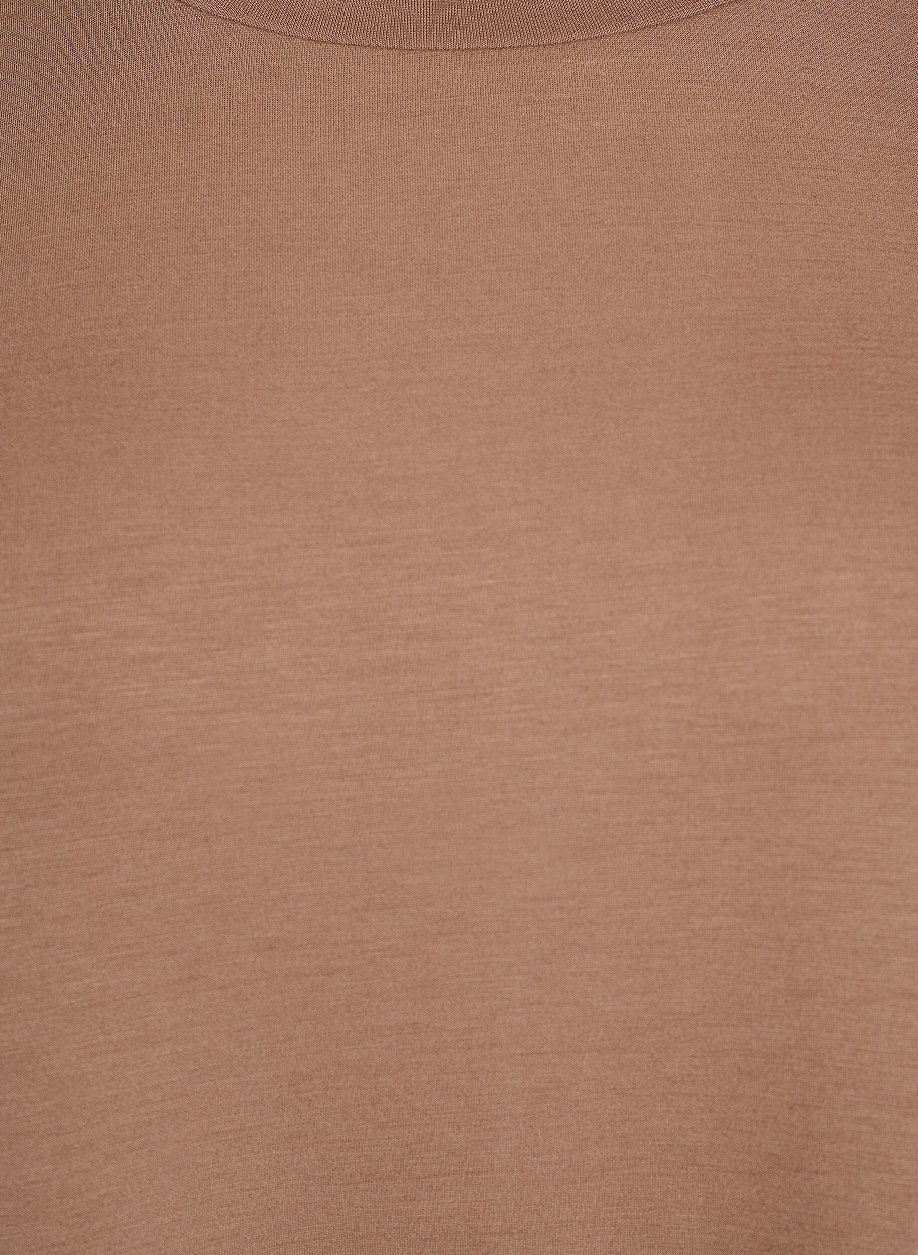 ZizziT-Shirt-Kleid aus Jersey mit Seitenschlitzen, Braun, Packshot image number 2