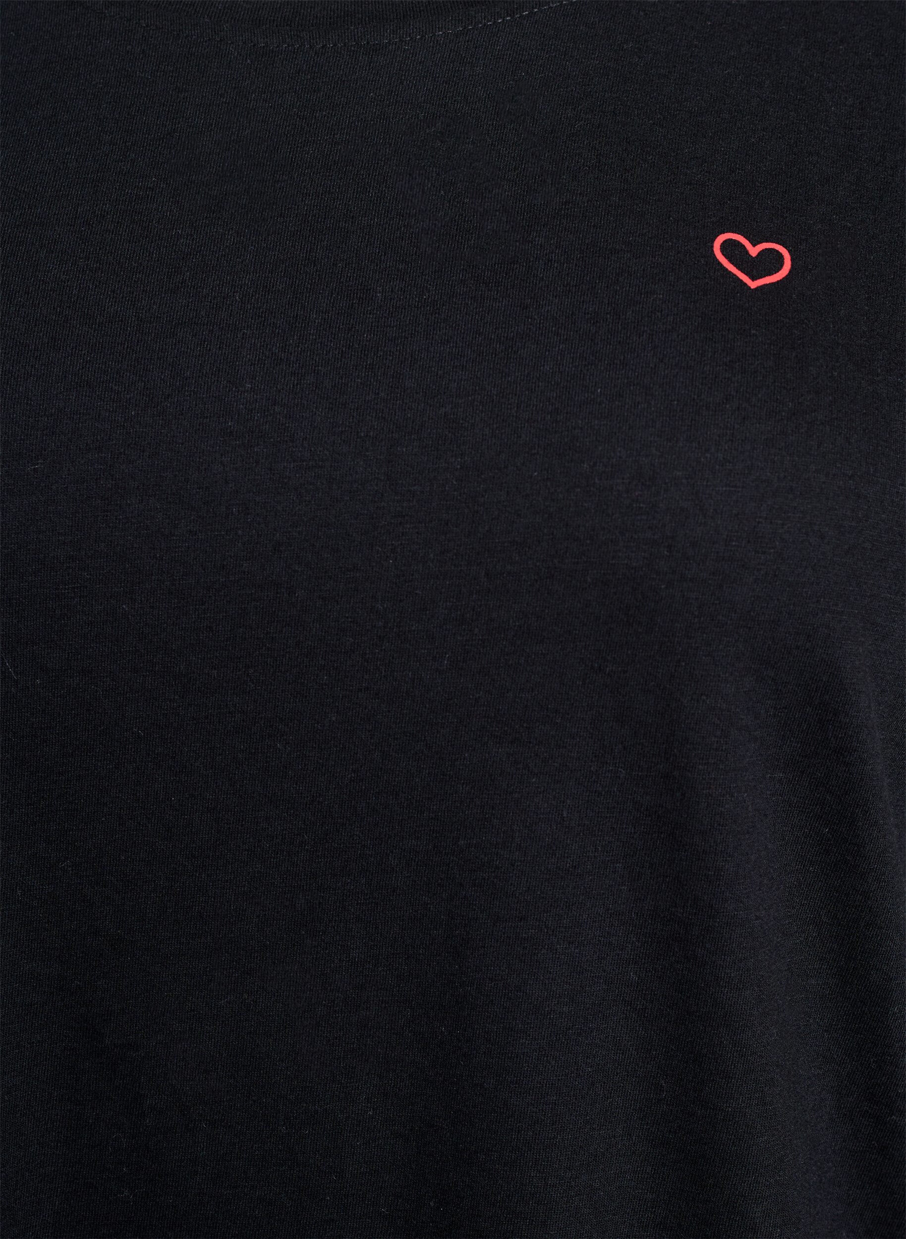 ZizziFLASH - T-Shirt mit Print, Schwarz, Packshot image number 2