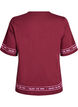 Oversize-Shirt mit sportlichem Print, Dunkles Bordeaux, Packshot image number 1