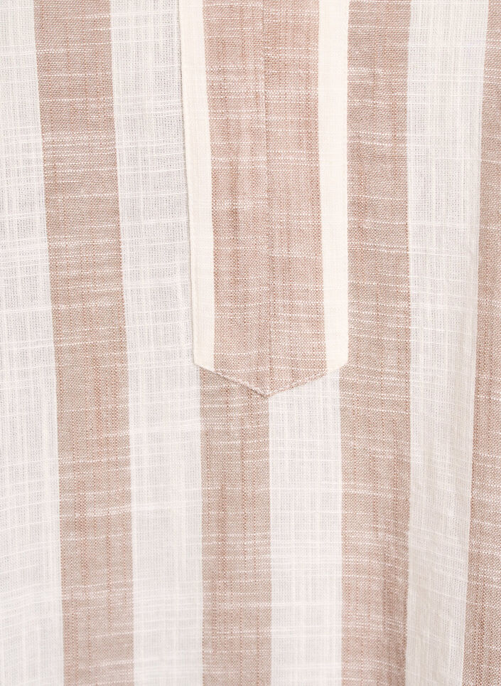 Tunika aus Baumwolle mit V-Ausschnitt, Beige, Packshot image number 2