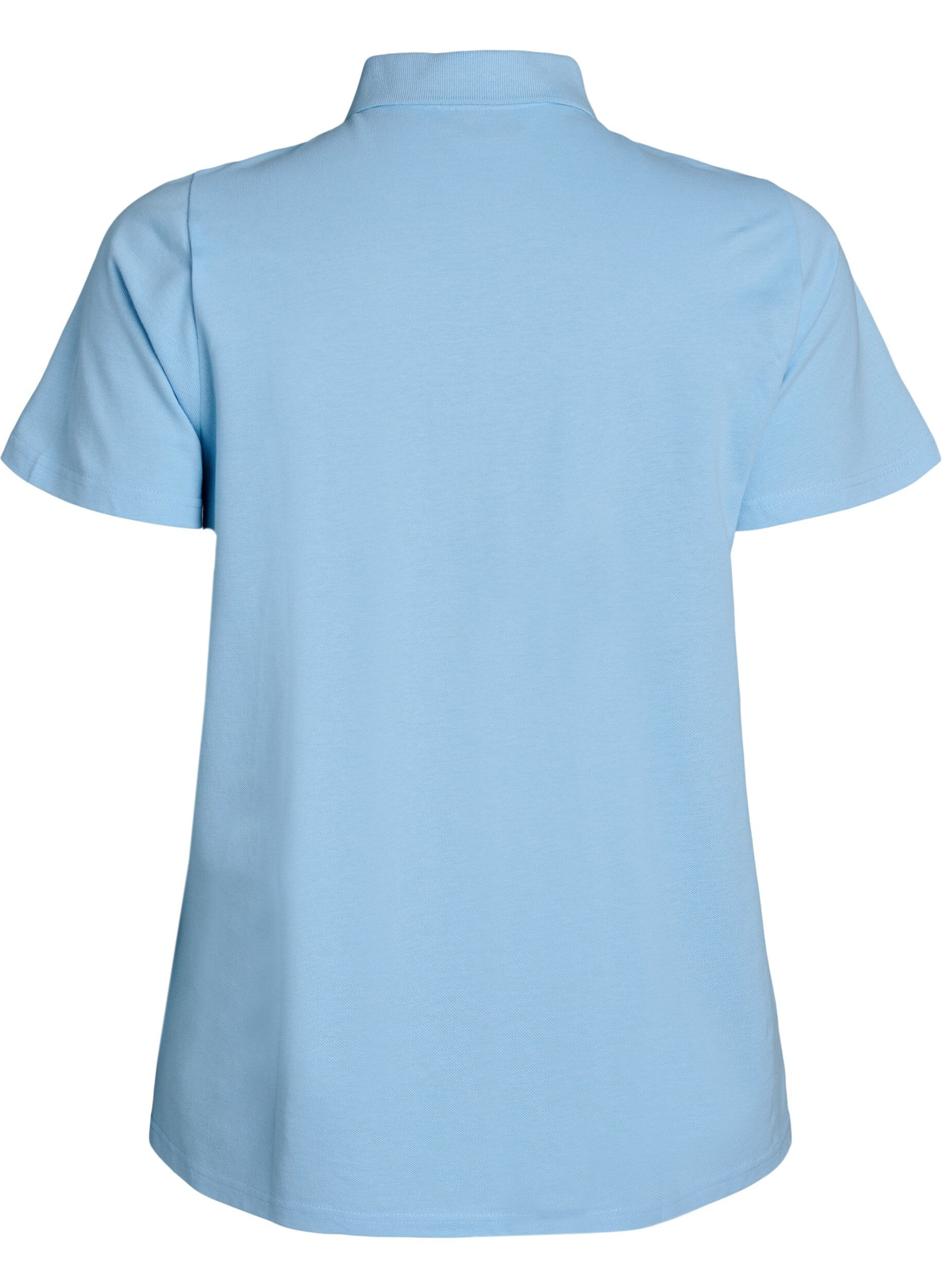 ZizziPoloshirt mit kurzen &Auml;rmeln, Blau, Packshot image number 1