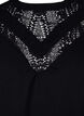 Bluse mit Spitzendetail, Black, Packshot image number 2