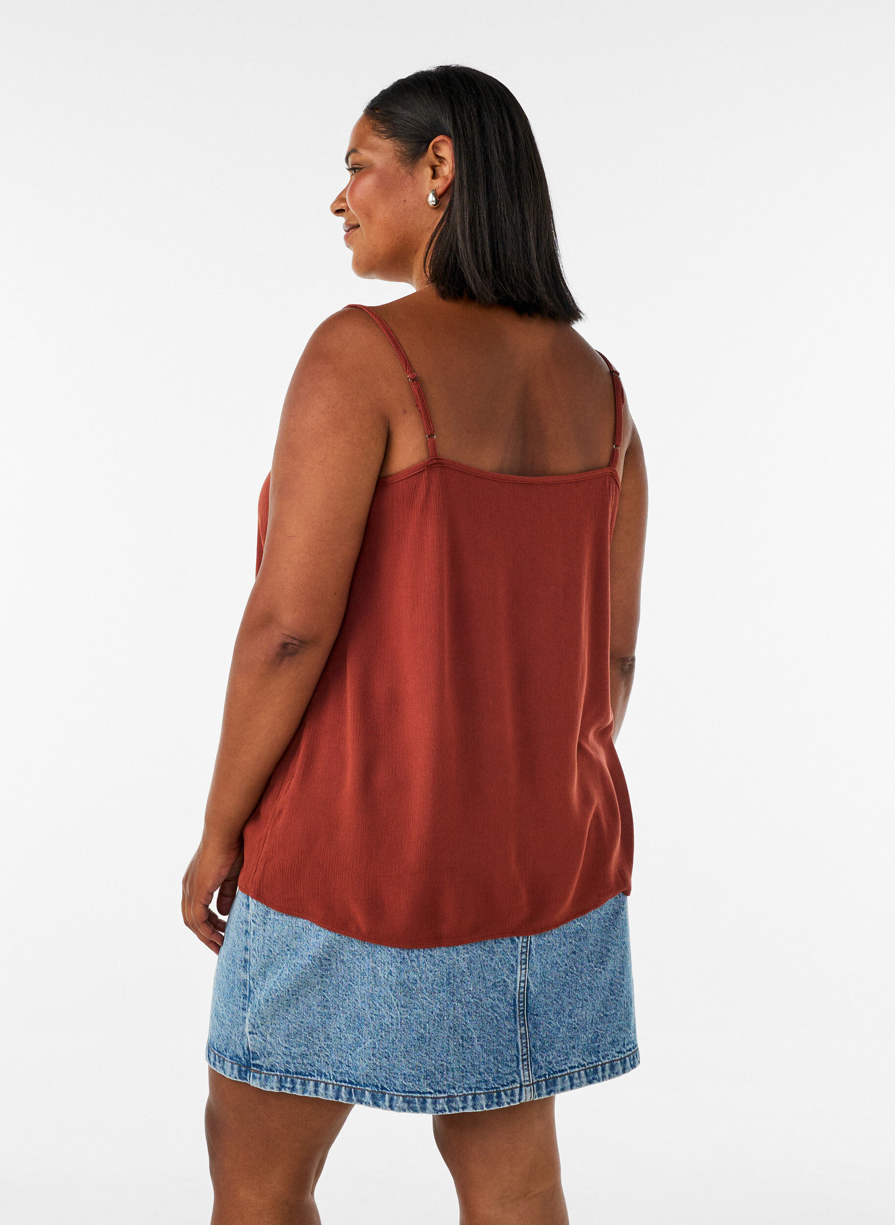 ZizziTr&auml;gertop aus Viskose, Rot, Model image number 2