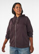 Kapuzensweatshirt mit Rei&szlig;verschluss und Taschen, Braun, Model image number 0