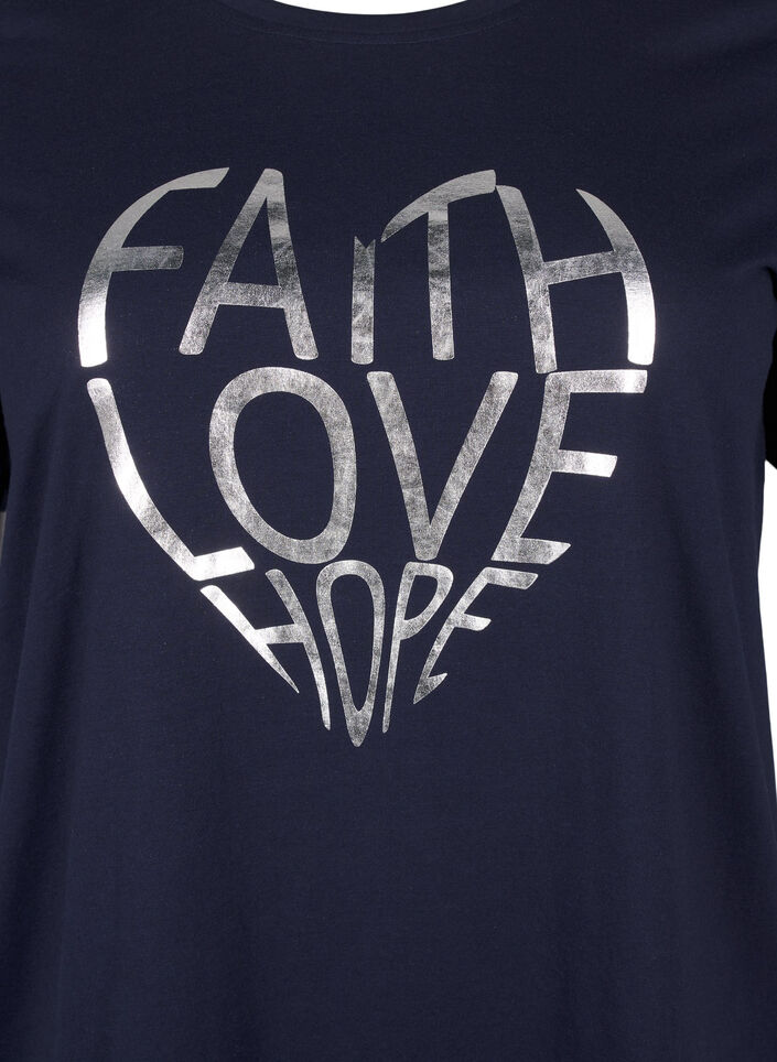 FLASH - T-Shirt mit Motiv, Navy B. Silver Faith, Packshot image number 2