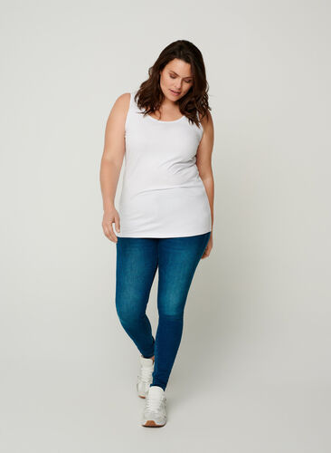 Einfarbiges Basictop, Bright White, Model image number 2