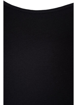 Top aus Baumwolle mit A-Linie., Black SOLID, Packshot image number 2