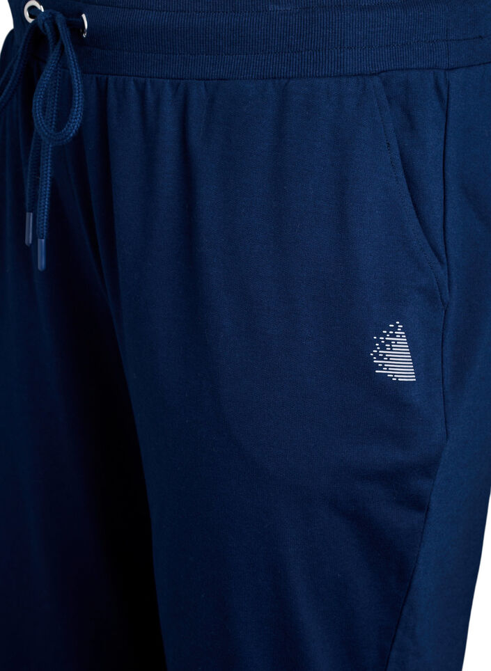 Lockere Trainingshose mit Taschen, Blau, Packshot image number 2